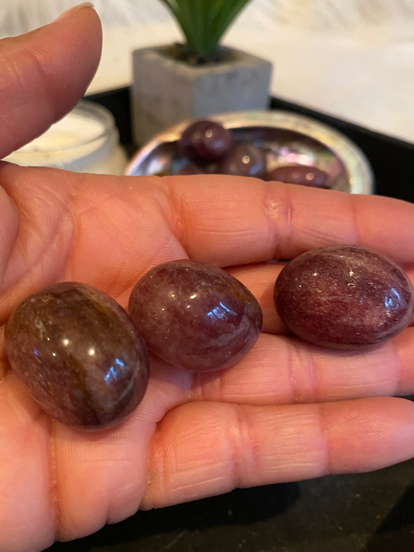 Strawberry Quartz Tumbles (mix n match all tumbles 3 for $10)