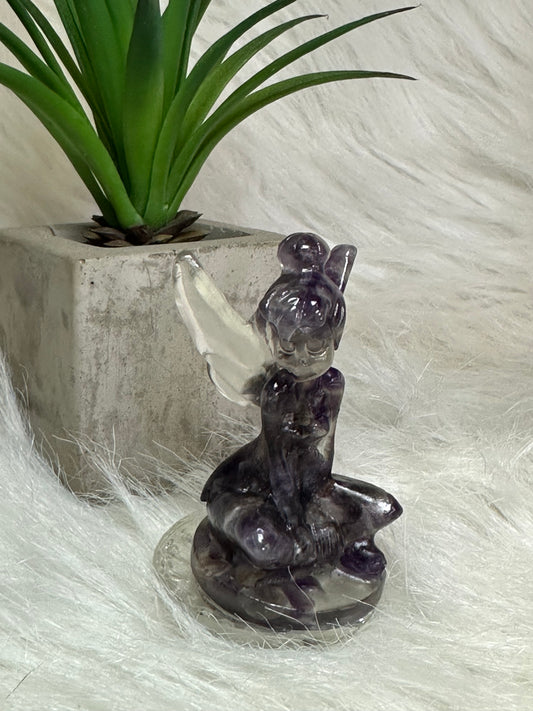 Amethyst Tinkerbell in resin