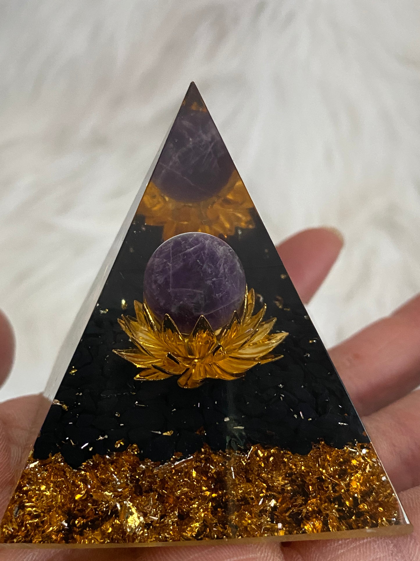 Resin with Crystal Pyramid