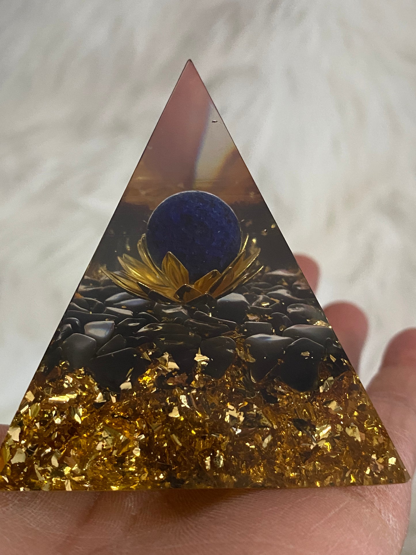 Resin with Crystal Pyramid