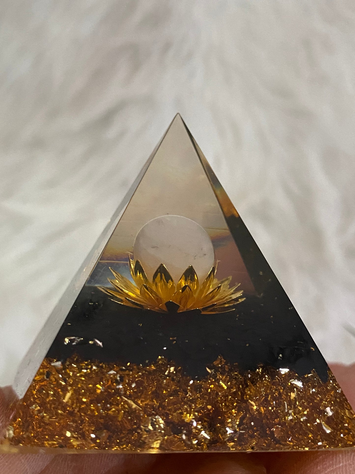 Resin with Crystal Pyramid