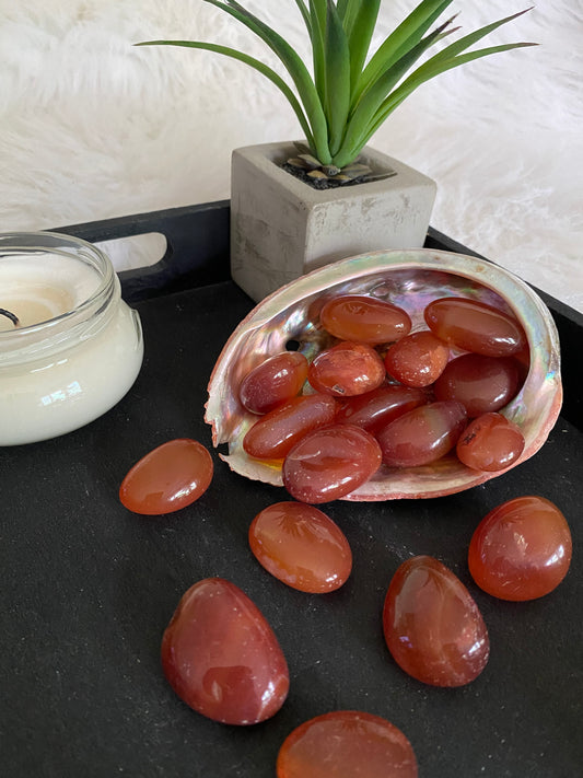 Carnelian Tumbles (mix n match all tumbles 3 for $10)