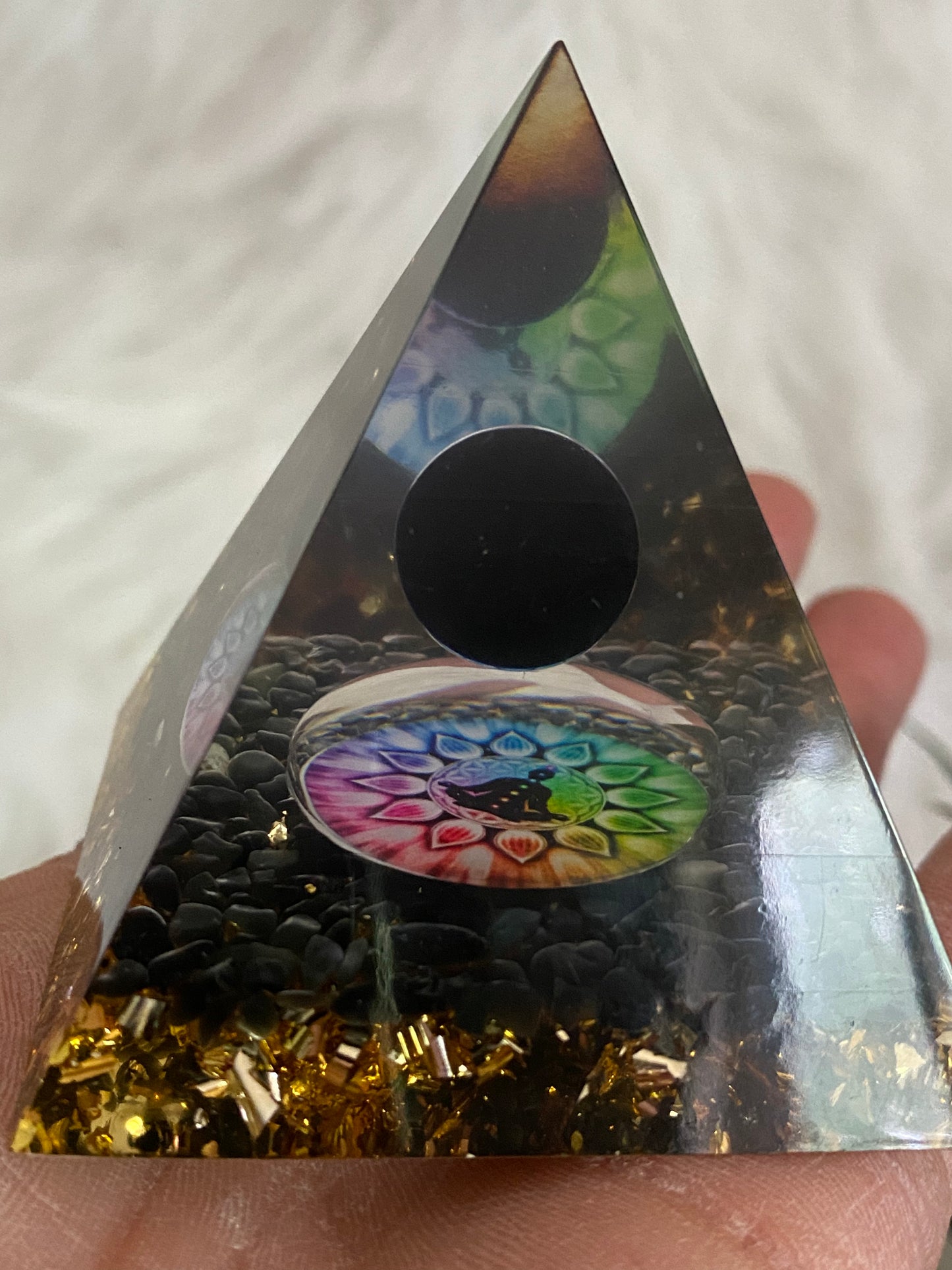 Resin with Crystal Pyramid