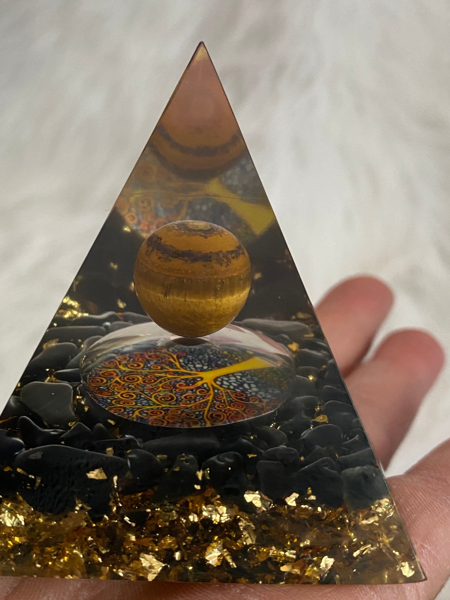 Resin with Crystal Pyramid