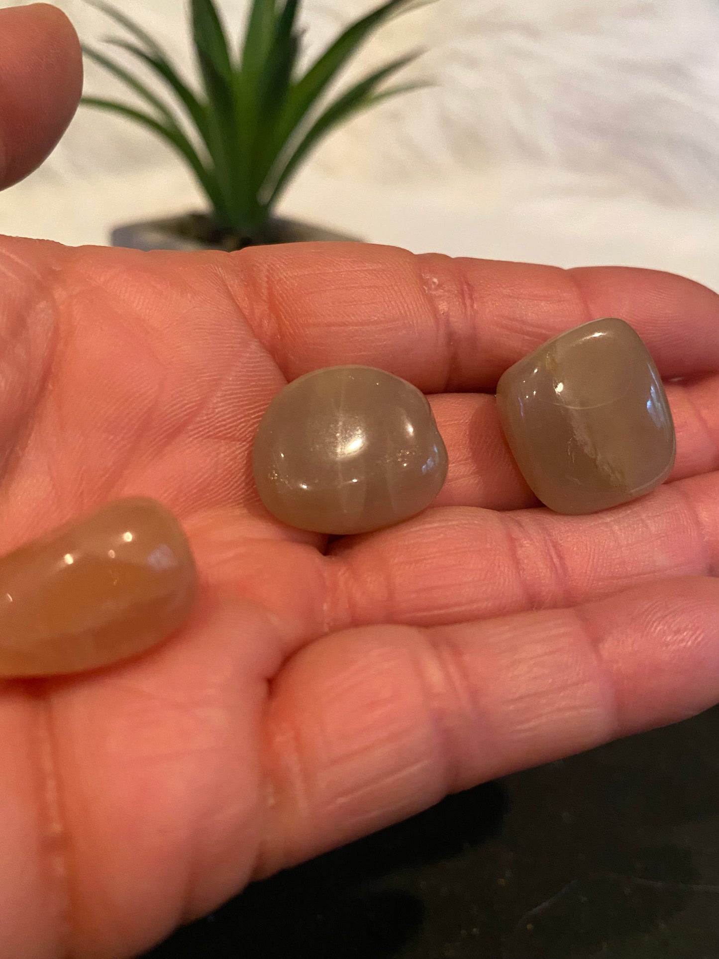 Peach Moonstone Tumbles (mix n match all tumbles 3 for $10)